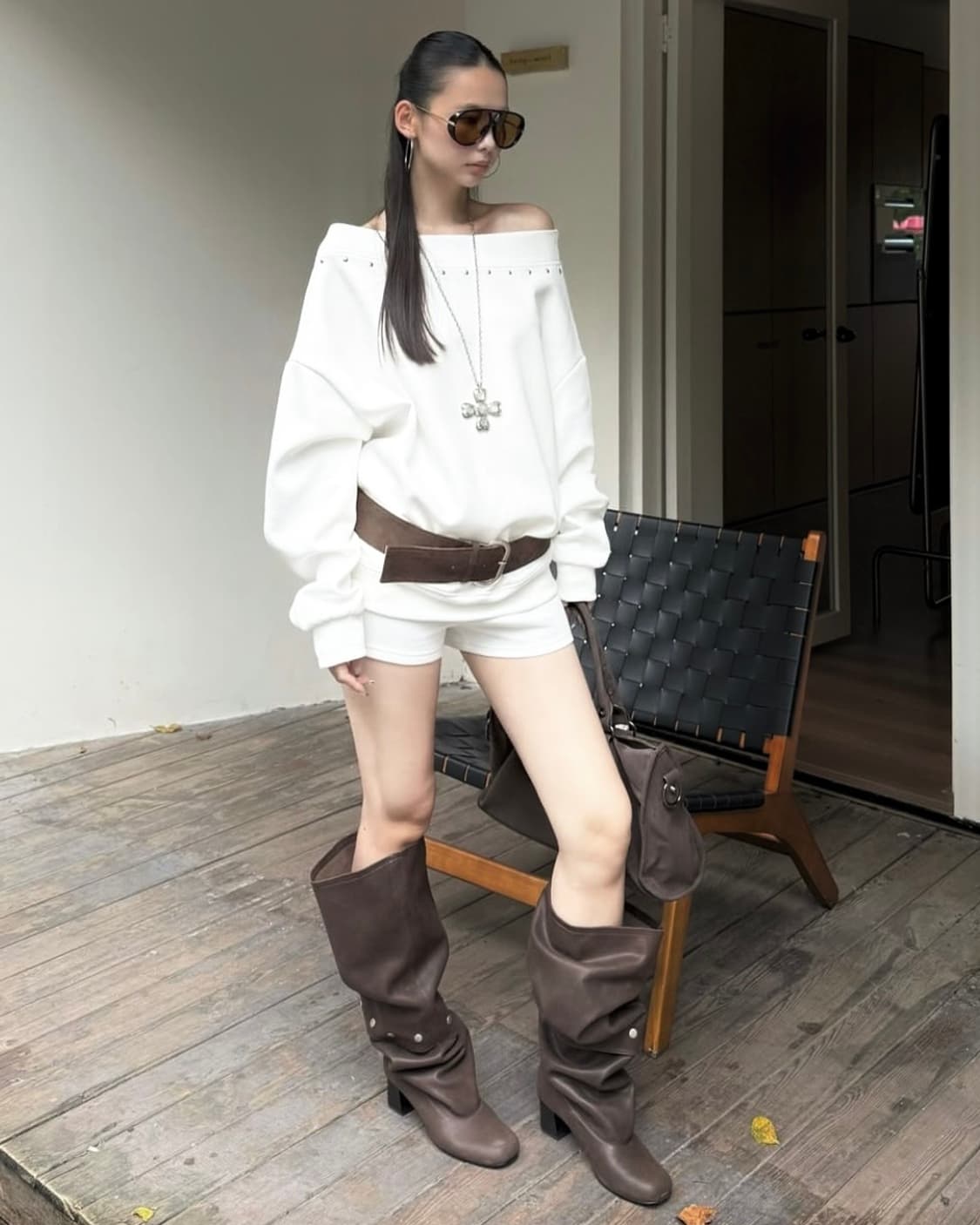 [38,39]팔로마울 Jolie 졸리 스냅부츠/다크 브라운 상품이미지6