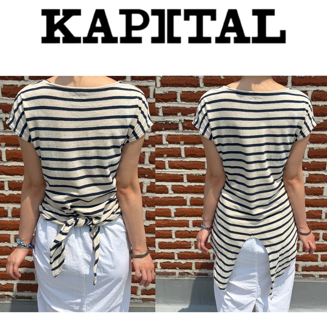 KAPITAL 캐피탈 투웨이 스플릿 티 (1 size) 상품이미지1