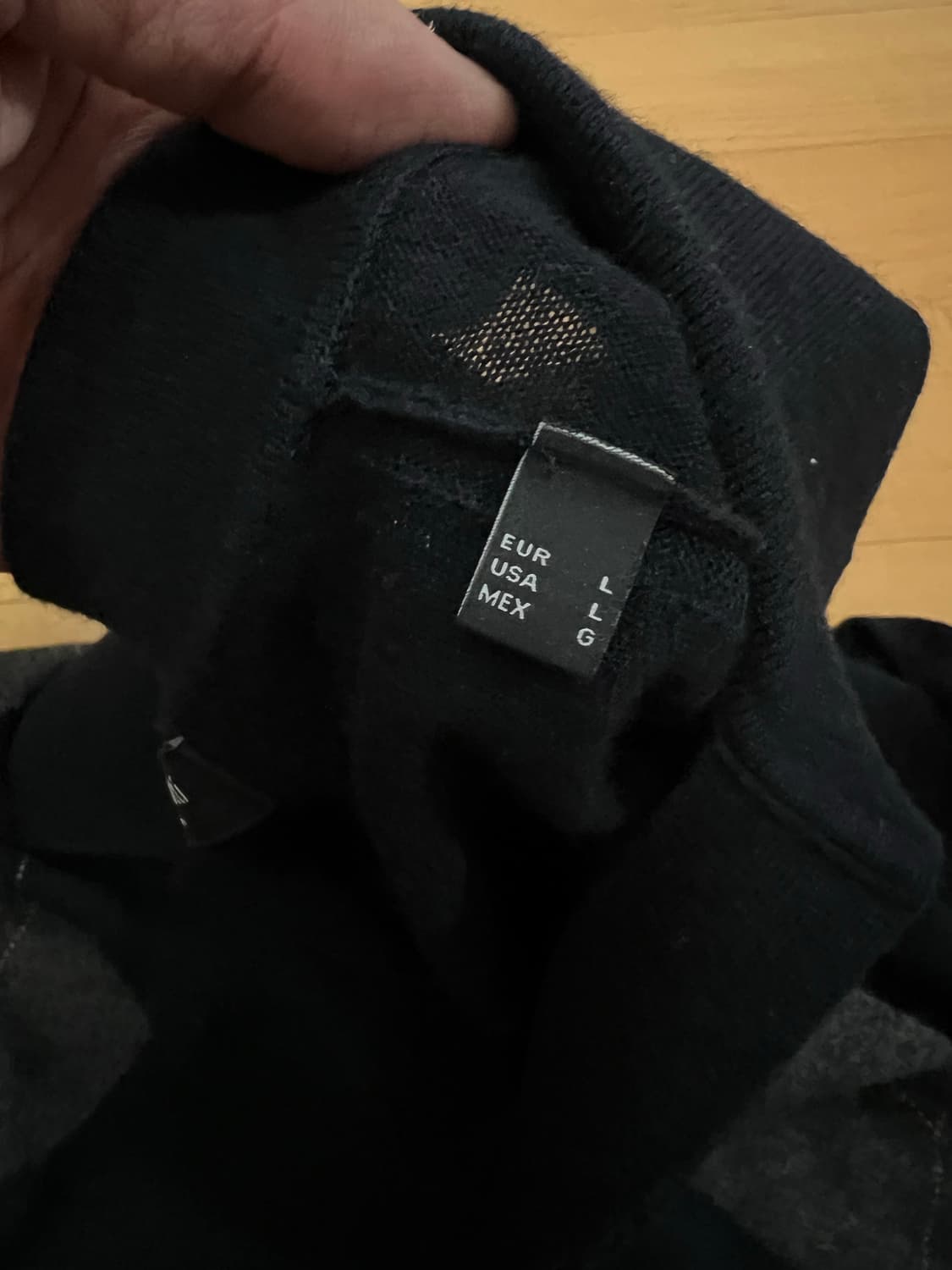 마시모두띠 아가일 니트 네이비 L 상품이미지3