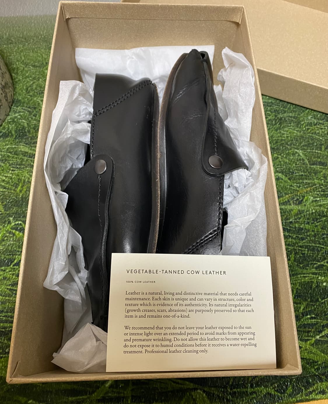 LEMAIRE 르메르 블랙 레더 뮬 265 베지터블 소가죽 상품이미지1