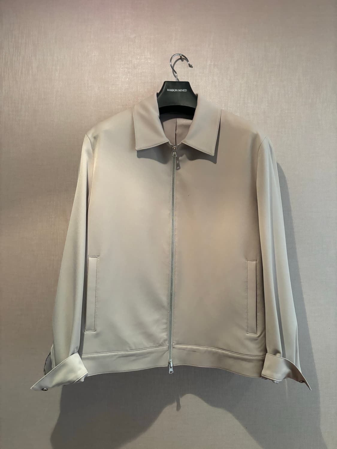 릴렉스드 미니멀 재킷_논 포켓 [라이트 베이지] L 상품이미지1