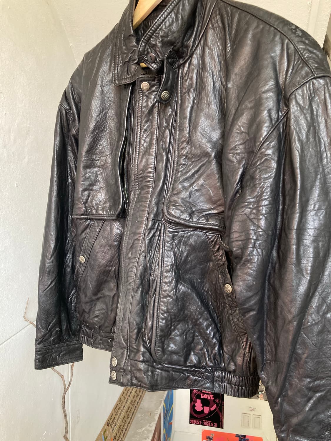 빈티지 리얼레더 포켓 자켓 상품이미지3