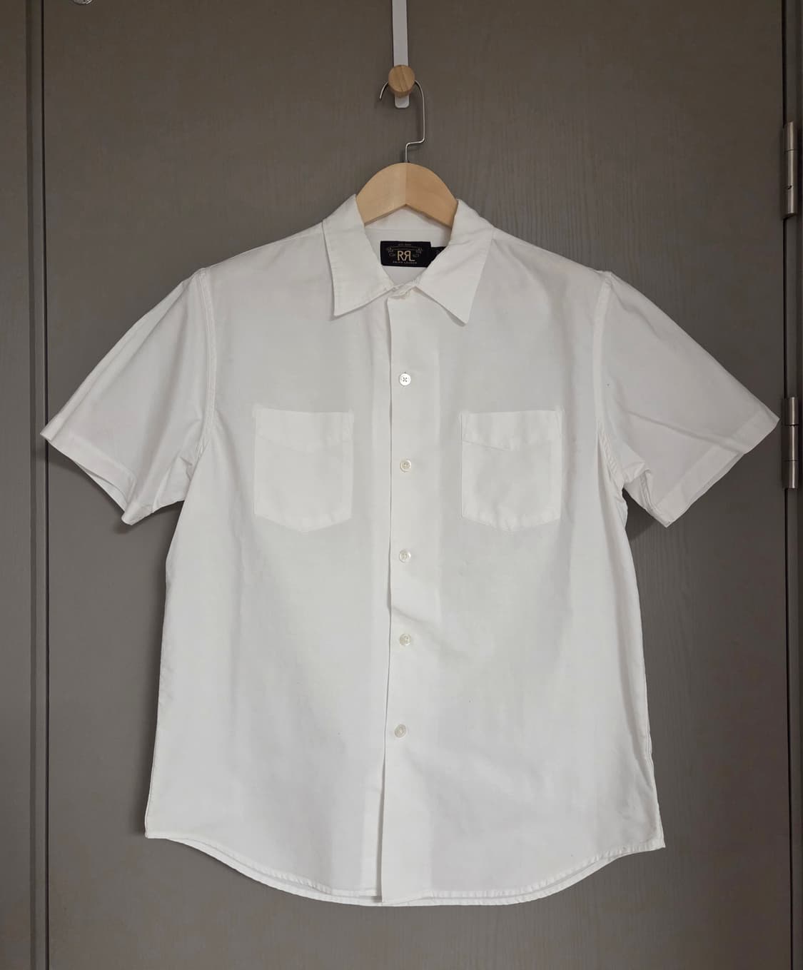 RRL 더블알엘 화이트 반팔 셔츠 M 상품이미지1