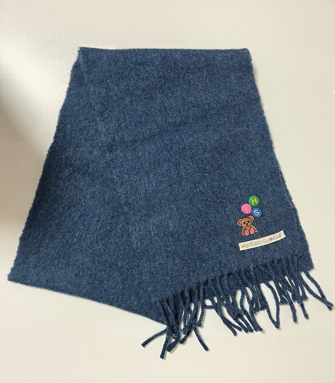 히스테릭 글래머 아카이브 곰돌이 풍선 자수 목도리 머플러 상품이미지3