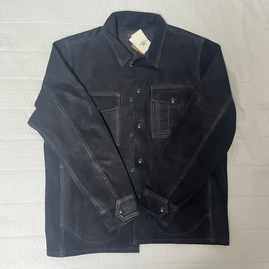 새상품 RRL 더블알엘 러프아웃 스웨이드 워크셔츠 L 상품이미지2