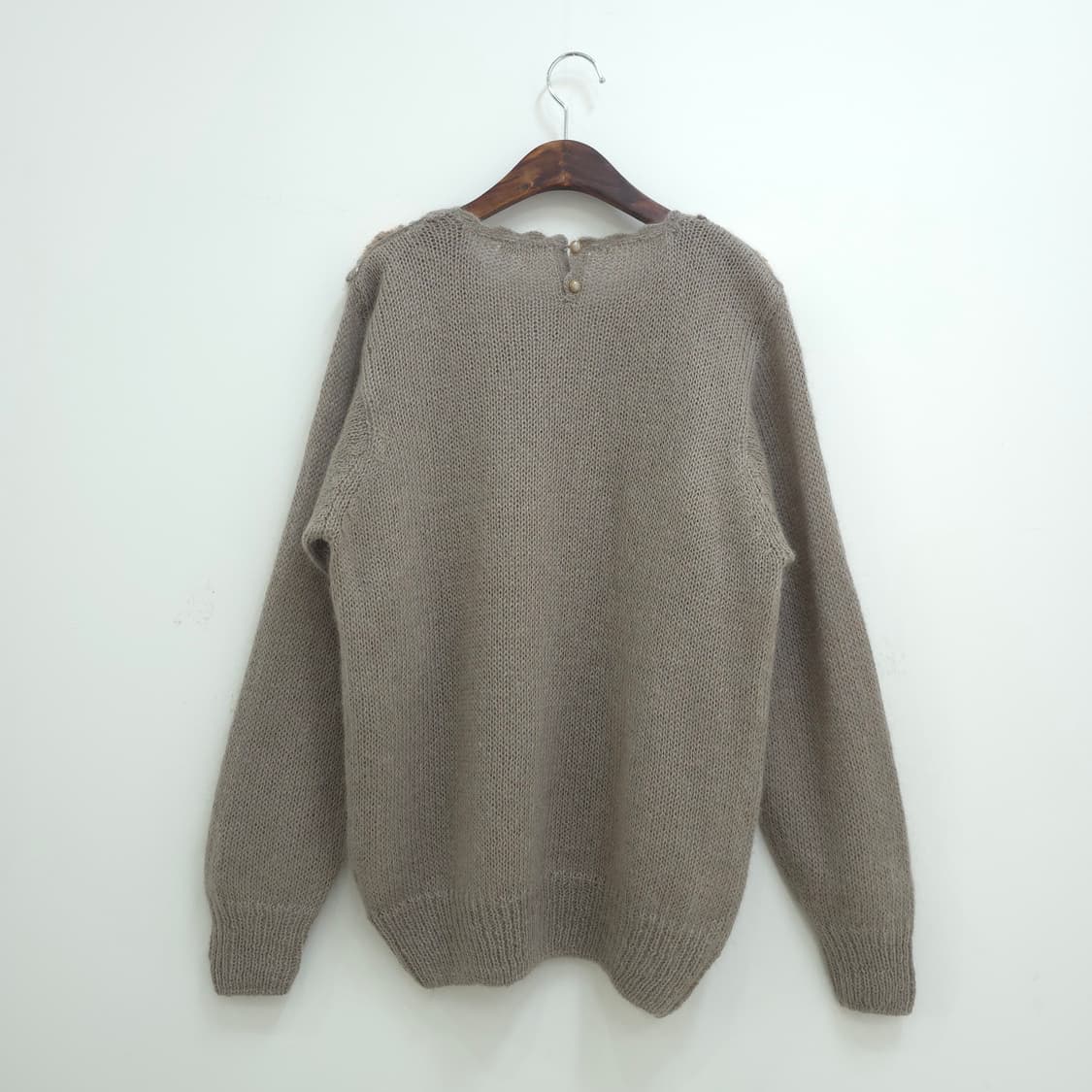 PAOLO VERDI 울혼방 플라워 크로셰 니트 상품이미지2