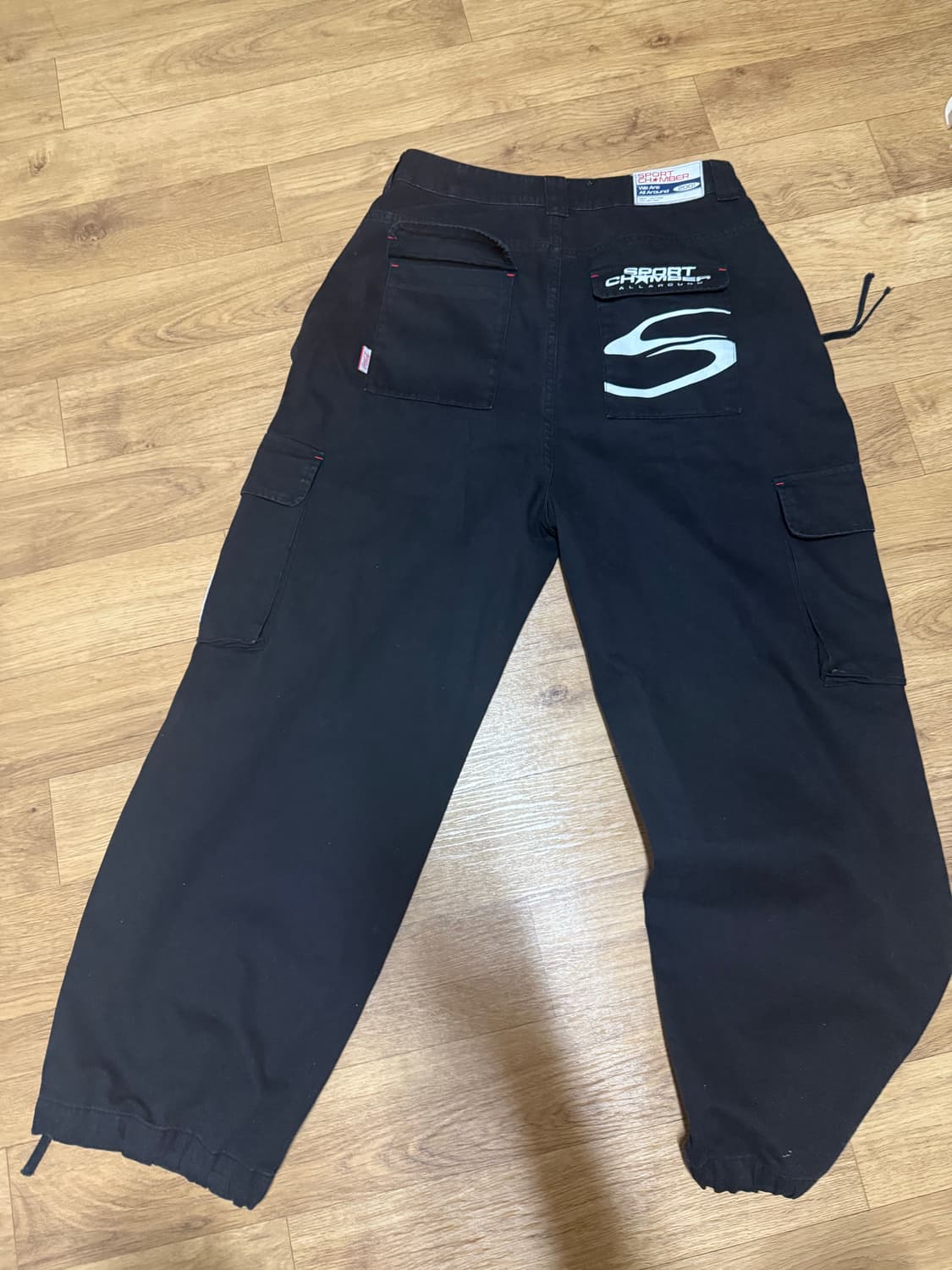 스포츠챔버x코카콜라 카고 팬츠 블랙 상품이미지2