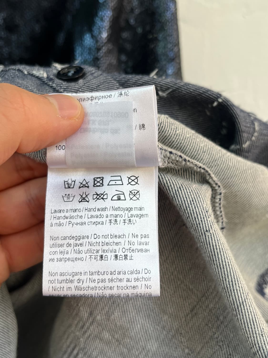 Brand Unique 핸드 메이드 스팽글 믹스 블라우스 1 상품이미지8