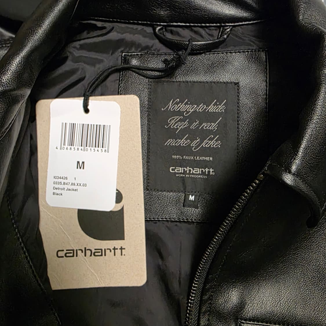 칼하트wip 디트로이트 레더 자켓 faux leather 상품이미지2