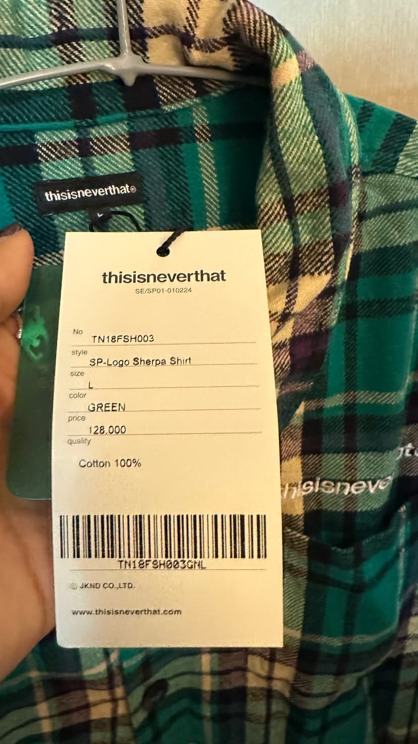 L) 디네댓 디스이즈네버댓 체크 셔츠 플란넬 셔켓 셔츠형 자켓  상품이미지4