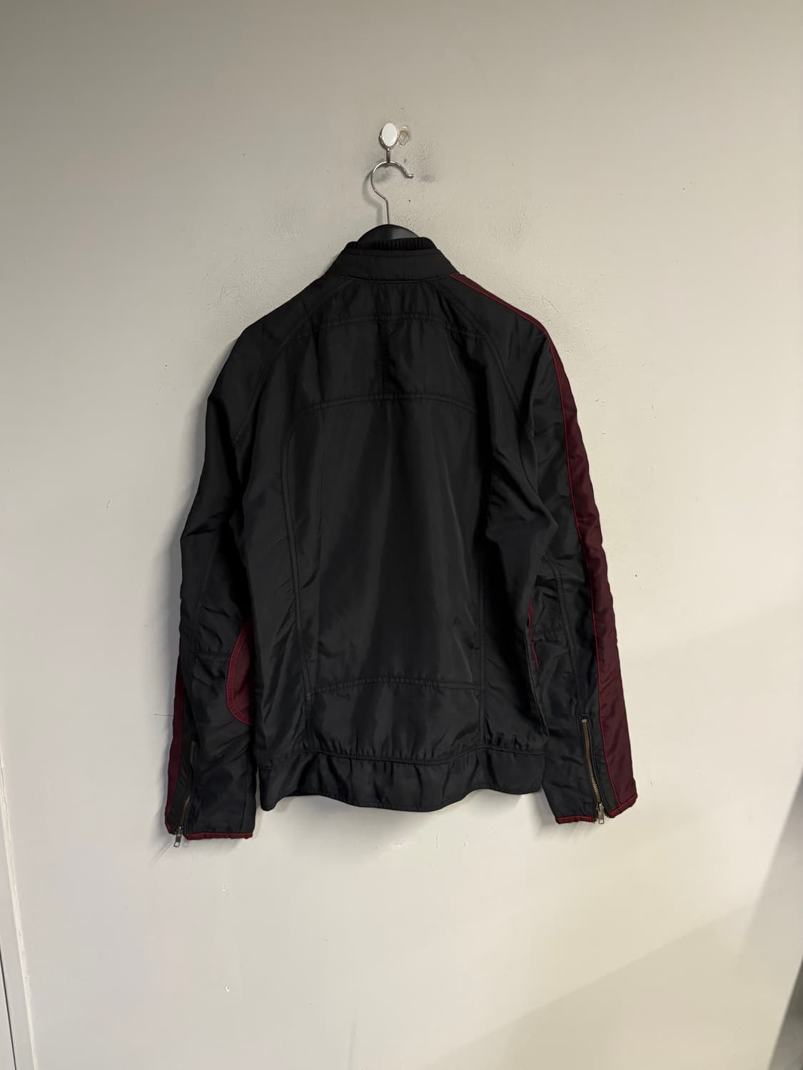 DIESEL biker jacket burgundy  상품이미지4
