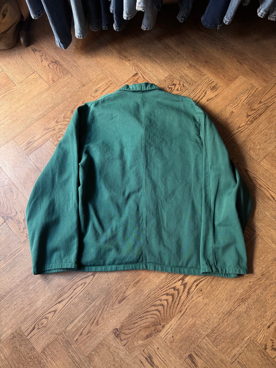 [L]90's 이태리제 그린 프렌치 워크자켓 상품이미지6