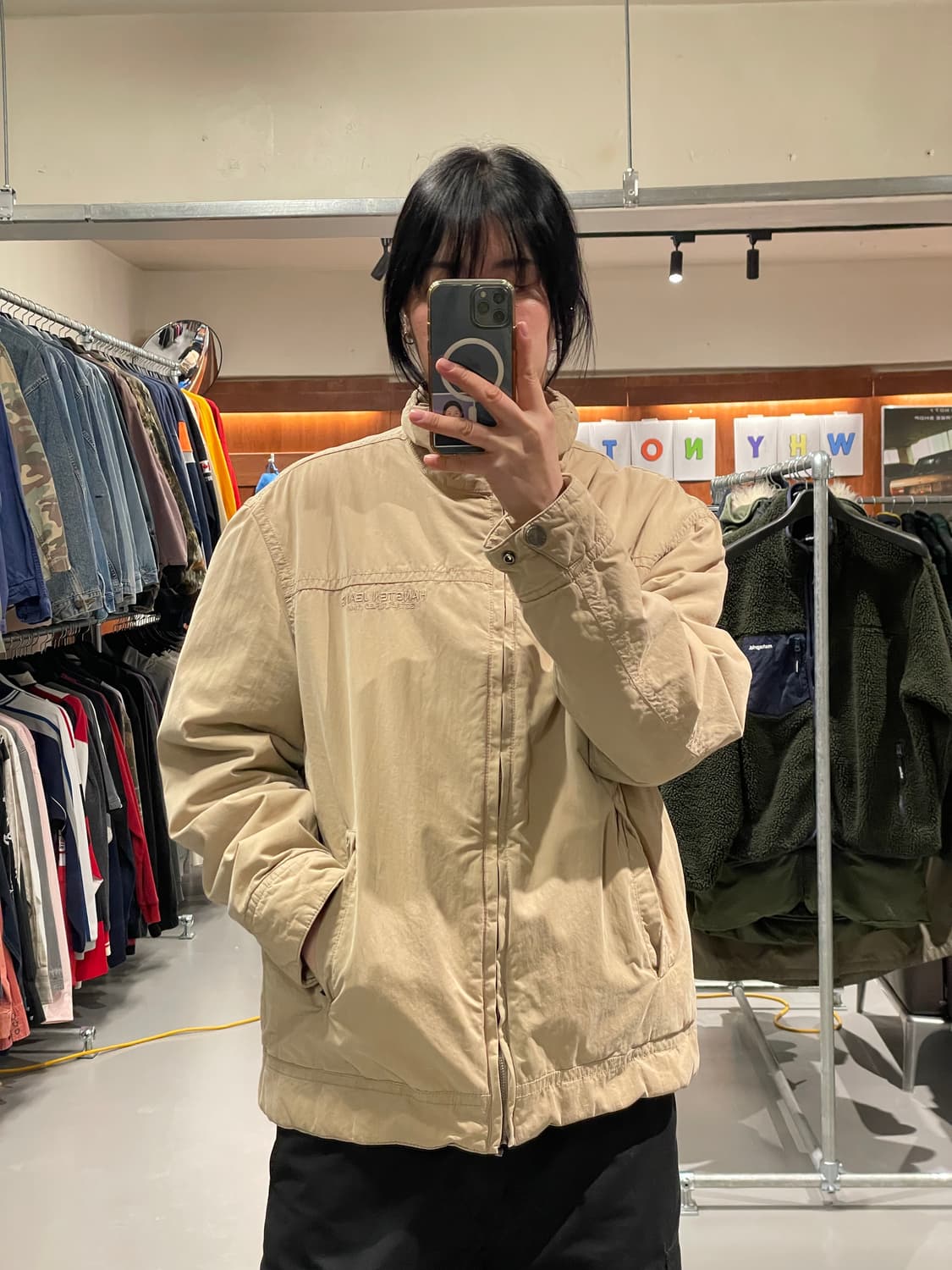 빈티지 플리스 블루종 자켓 상품이미지3