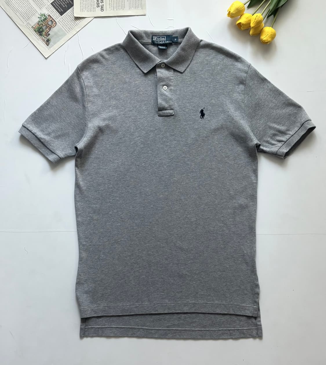 Polo 폴로랄프로렌 멜란지 그레이 카라티 상품이미지2