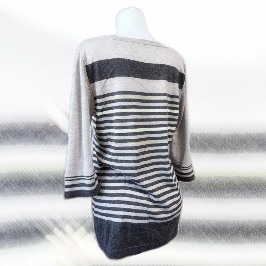 JANE MORE 모리걸 벌꿀 스트라이프 초코 롱슬리브 니트 상품이미지2