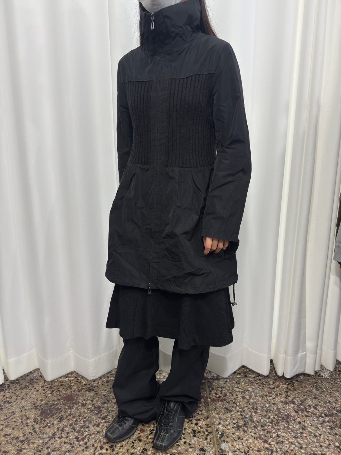 noa-ge knit detail twoway jacket 상품이미지3