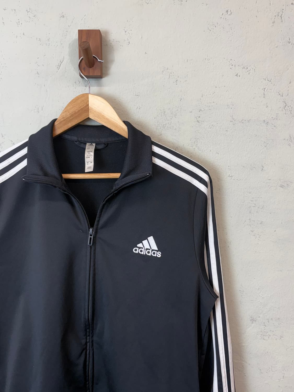 아디다스 기본 삼선 트랙탑 져지 블랙 상품이미지2