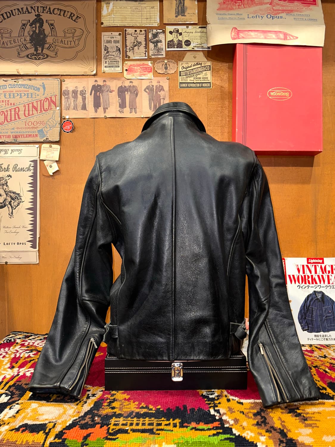 ( M-L ) 가죽자켓 워크웨어 아메카지 밀리터리 스포츠가죽 소가죽 상품이미지4