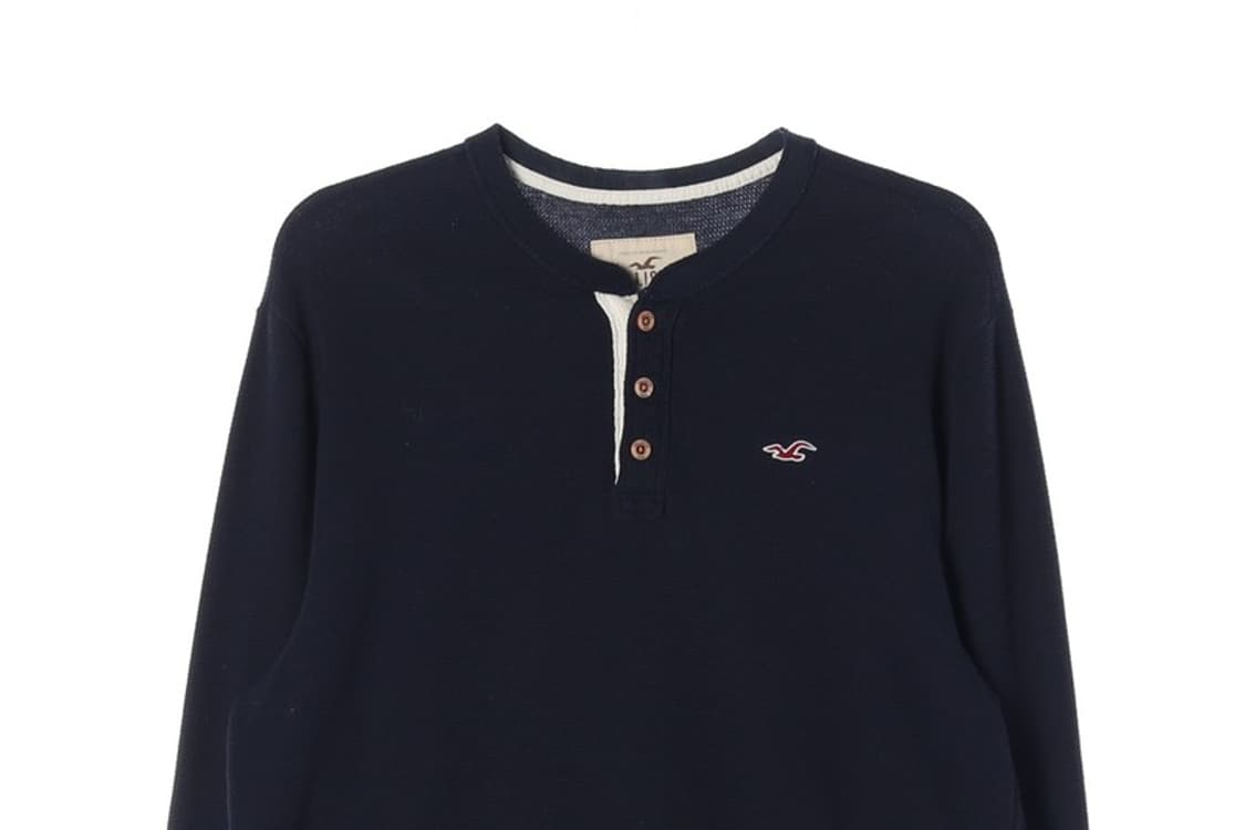 홀리스터 와플 헨리넥 긴팔 티셔츠 L 상품이미지3