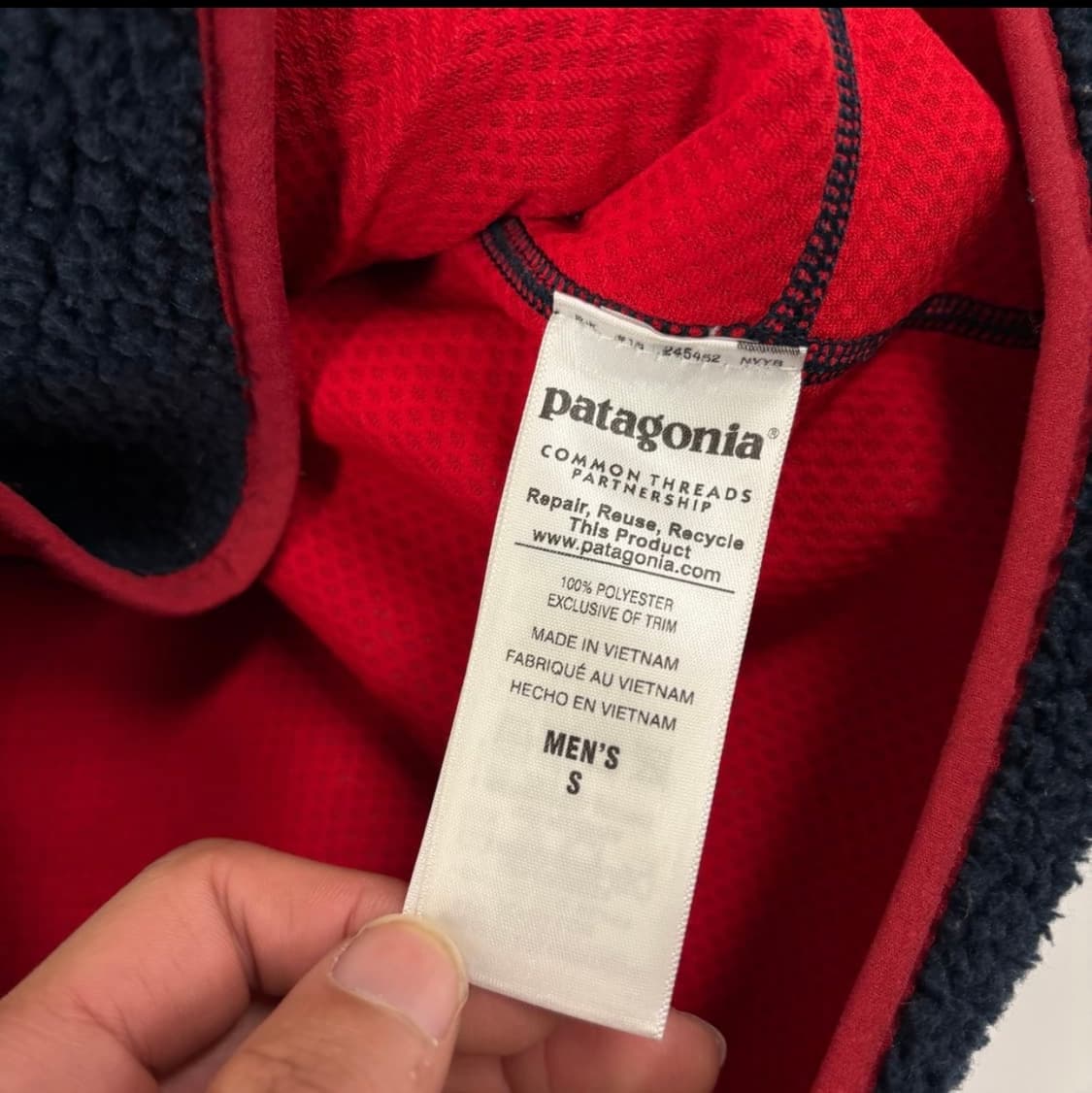 파타고니아 빈티지 레트로X 재킷 네이비+레드 상품이미지5