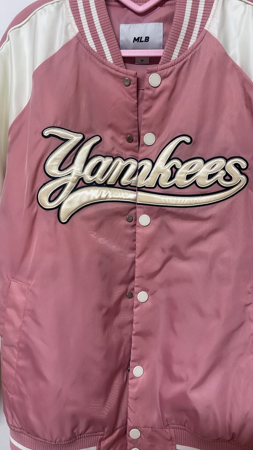 MLB 뉴욕양키스 핑크 양키스 야구점퍼 M 상품이미지3