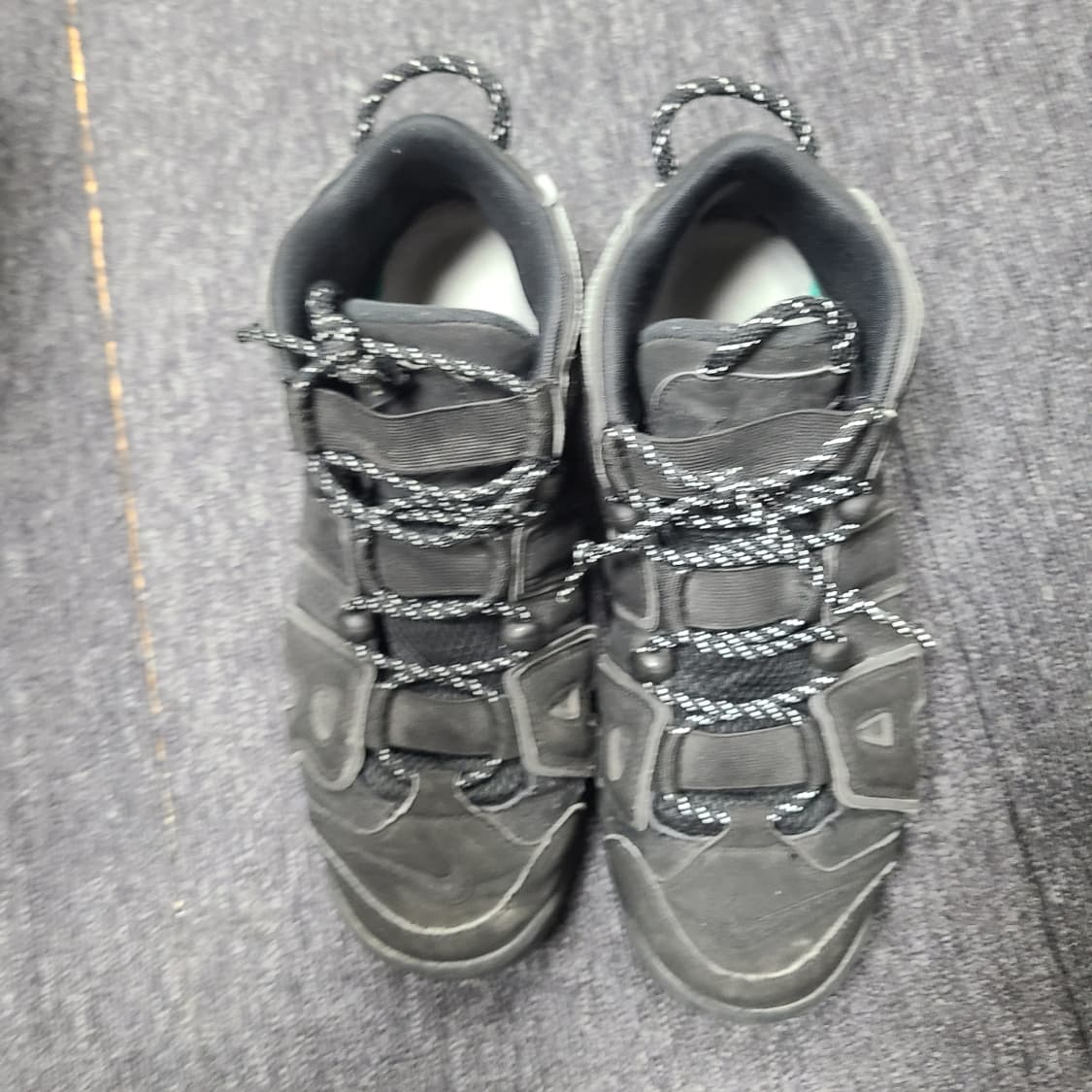 나이키 에어 모어 업템포 블랙 상품이미지6