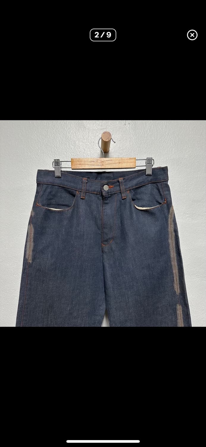 장폴고티에 레드스티치 생지 페인팅진 상품이미지2