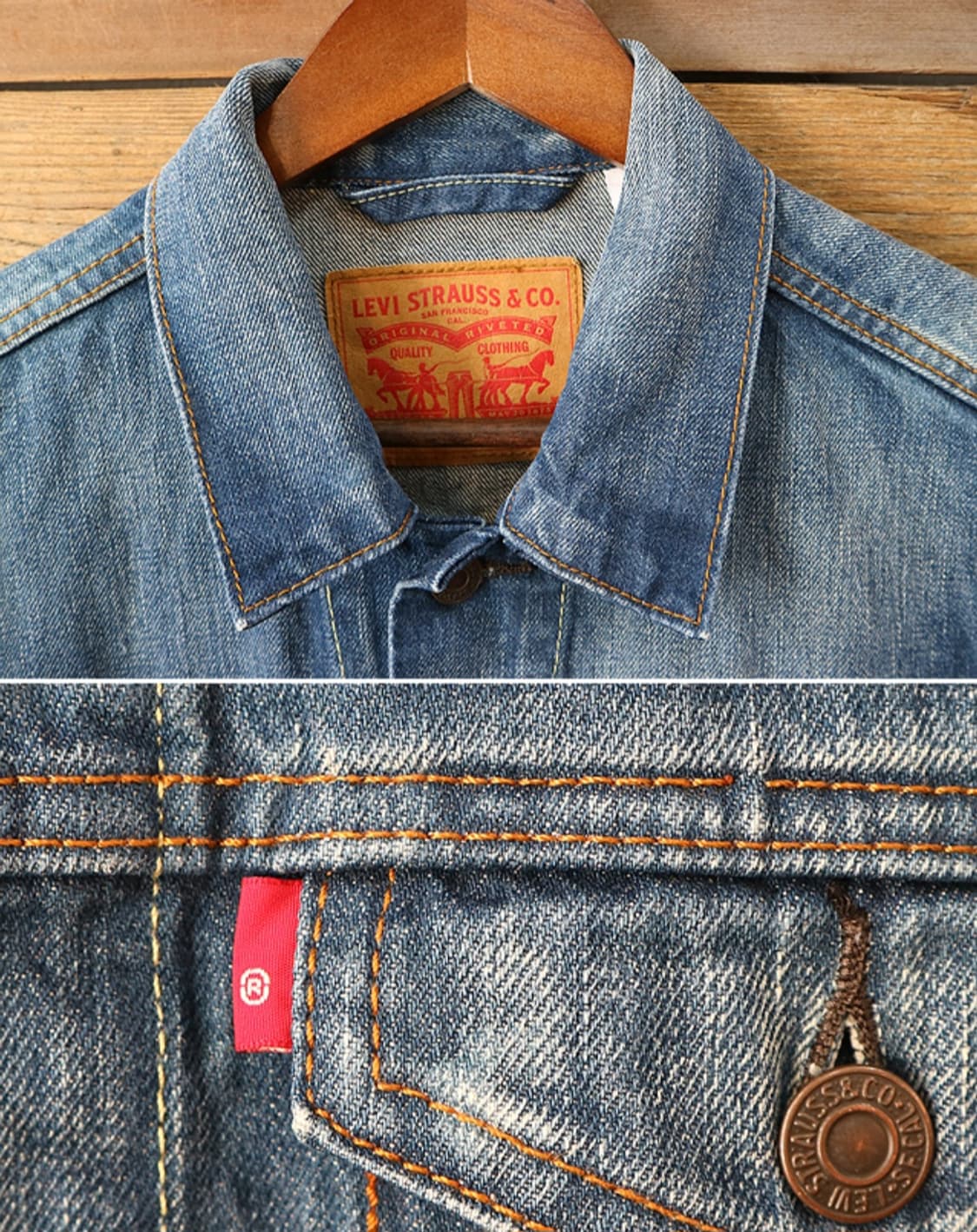 
LEVIS 리바이스 워싱 가공 데님자켓
S 상품이미지3