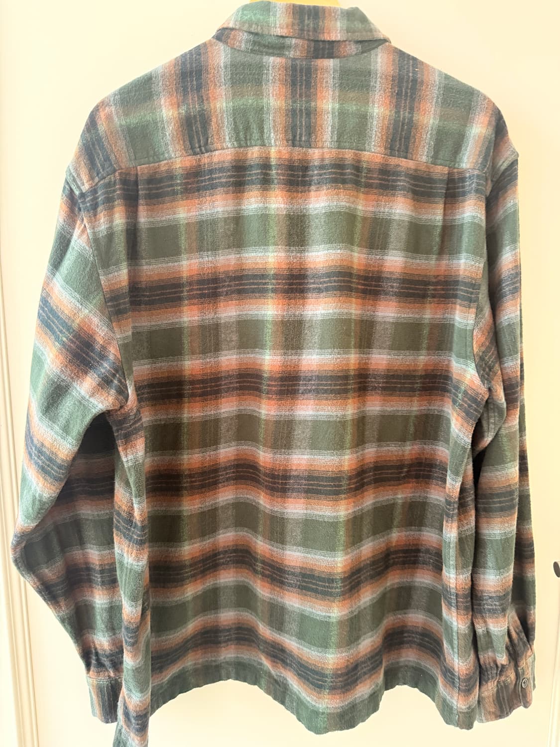 슈프림 쉐도우 플레이드 플란넬 집업 셔츠 그린 - 24SS XL 상품이미지4