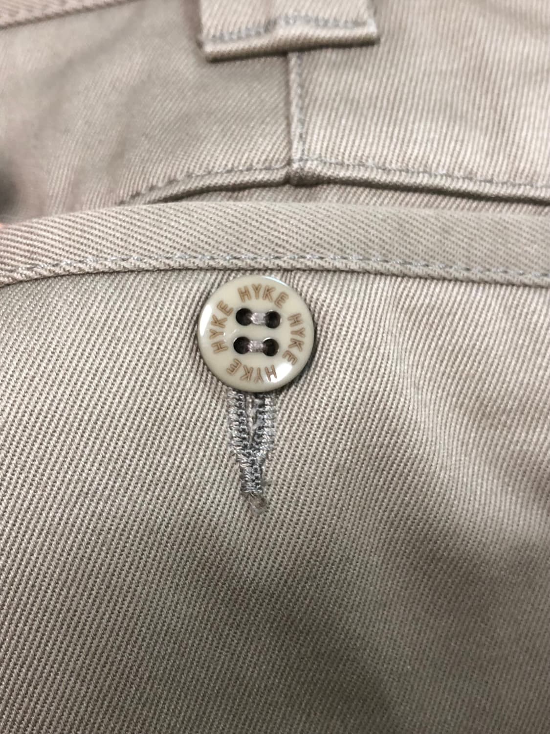 1 HYKE 타이트 슬릿 미디스커트 브라운카키 디키즈 빔즈 상품이미지6