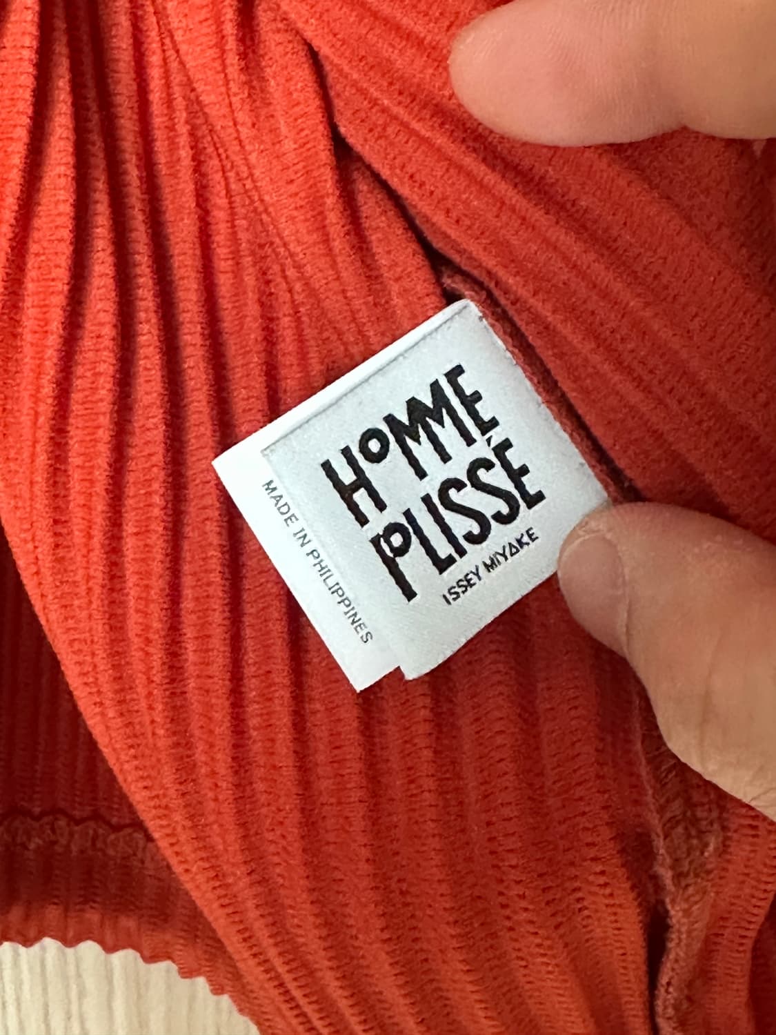 옴므플리세 오렌지 컬러 셔츠자켓 판매 상품이미지7