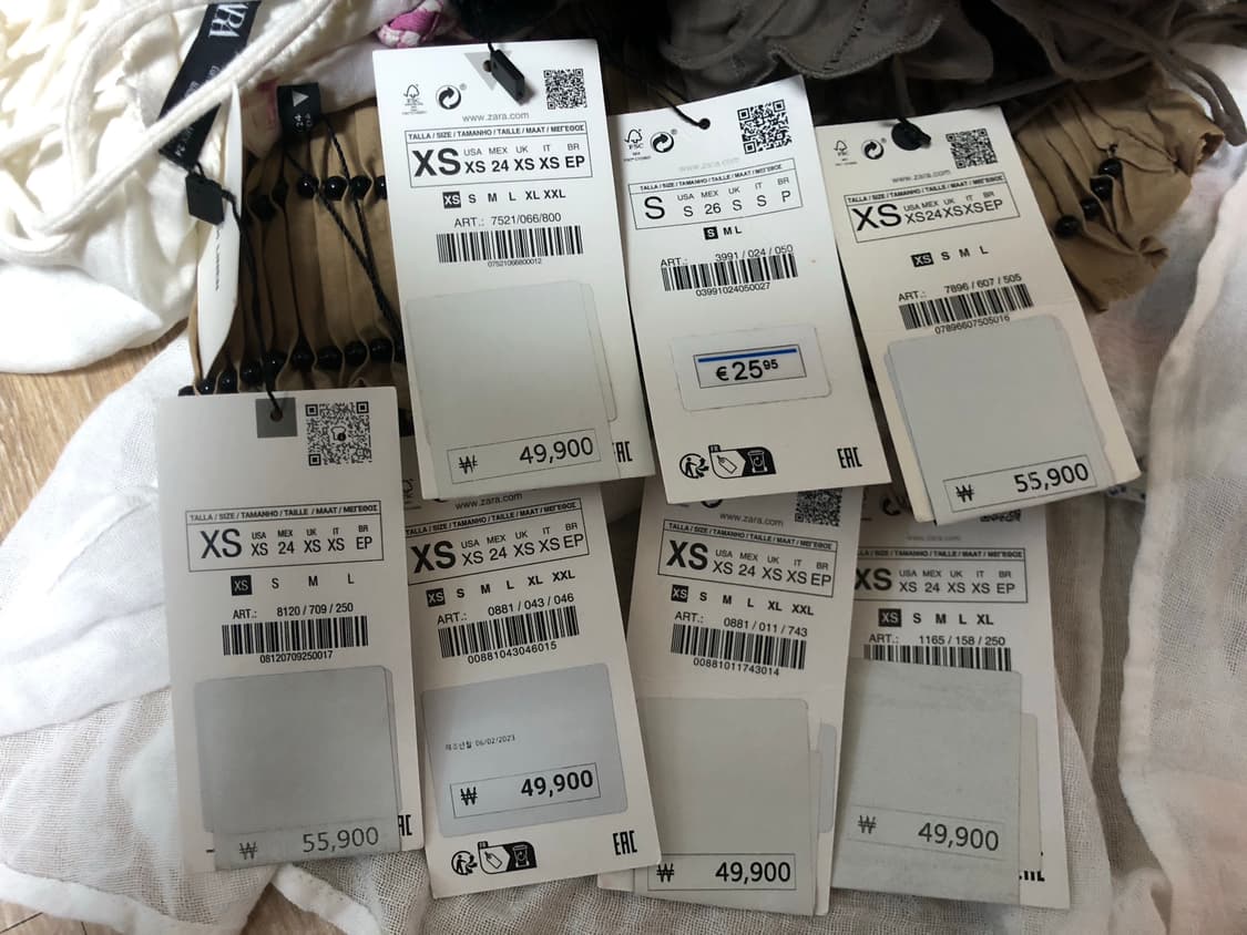 자라 슬리브리스 새상품 7종 일괄 에스닉 린넨 레이어드 빈티지  상품이미지9