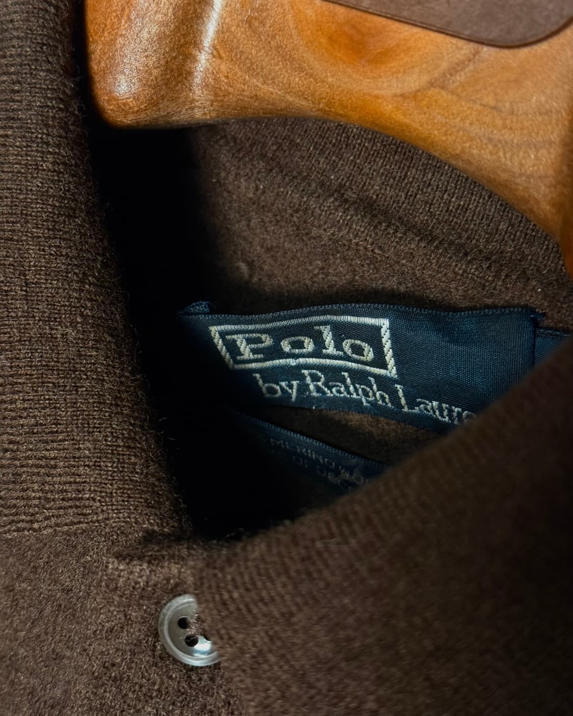 00’s 폴로 랄프로렌 메리노 울 폴로셔츠 M [브라운] 상품이미지5