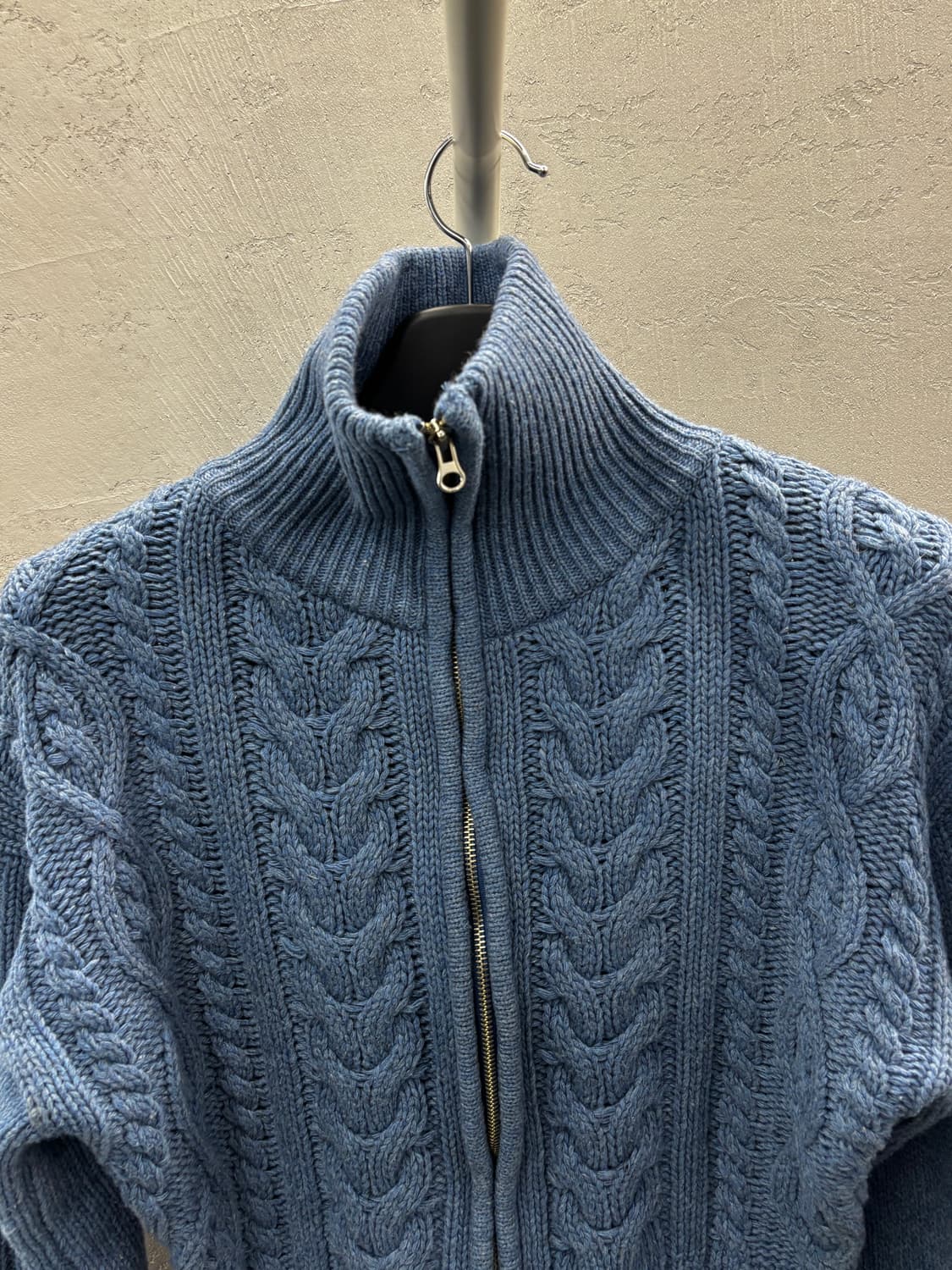 시티브리즈 울 케이블 니트 집업 가디건 F 상품이미지3