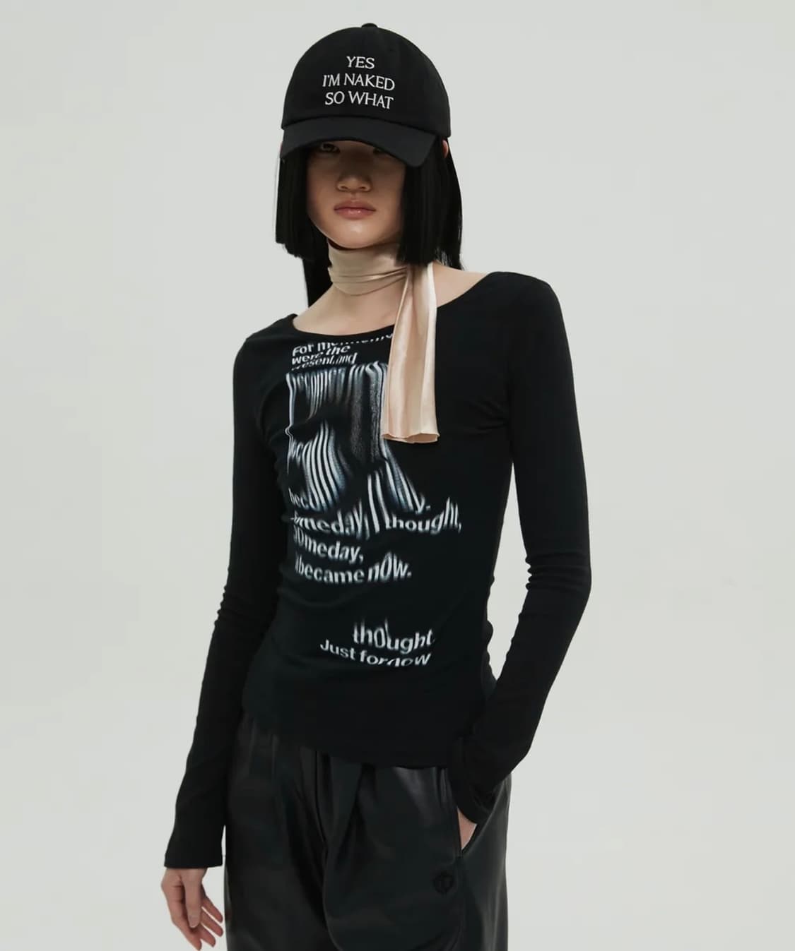 FLOW SLIM FIT LONG SLEEVE BLACK 상품이미지1