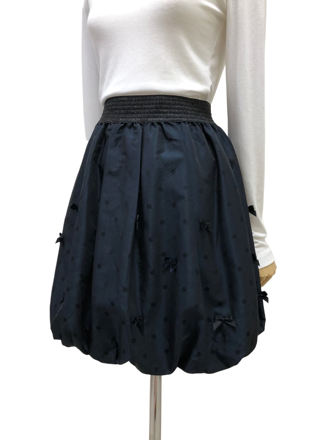 Lois Crayon 벌룬 도트 리본 스커트 상품이미지5