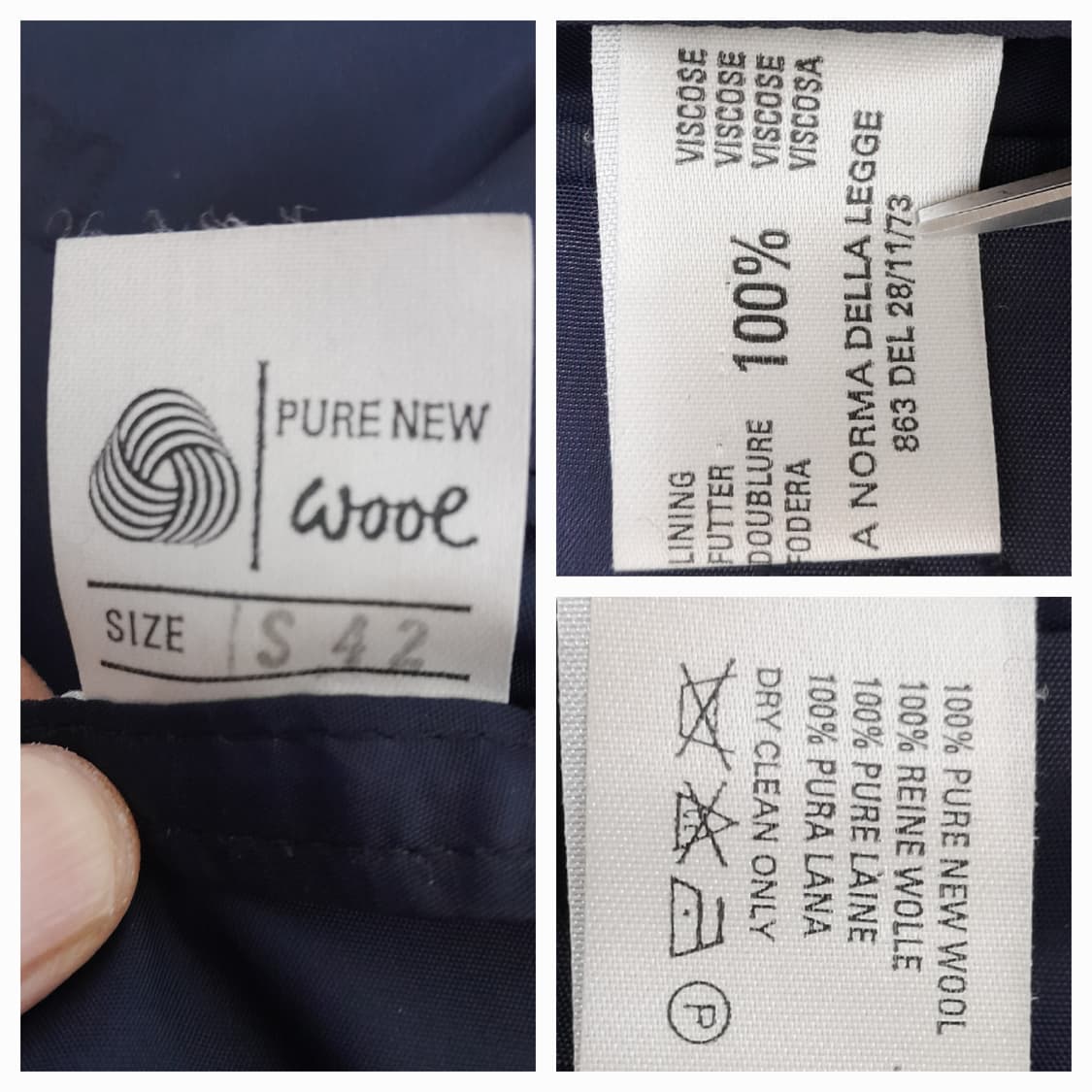 닥스 영국산 금장 더블 브레스티드 울 블레이져 42/105 상품이미지9