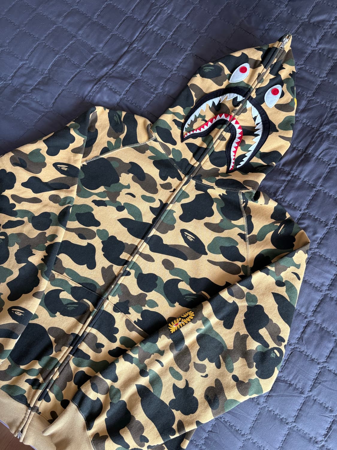 베이프 샤크 황계 후드집업 2XL 상품이미지1