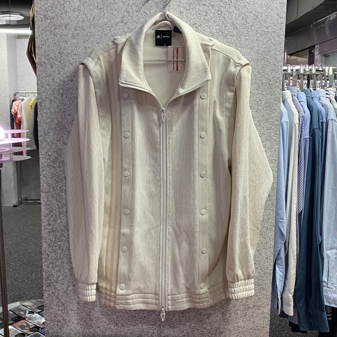 아디다스 아이비파크 패턴 스냅 버튼 트랙 탑 져지 B3102  상품이미지2