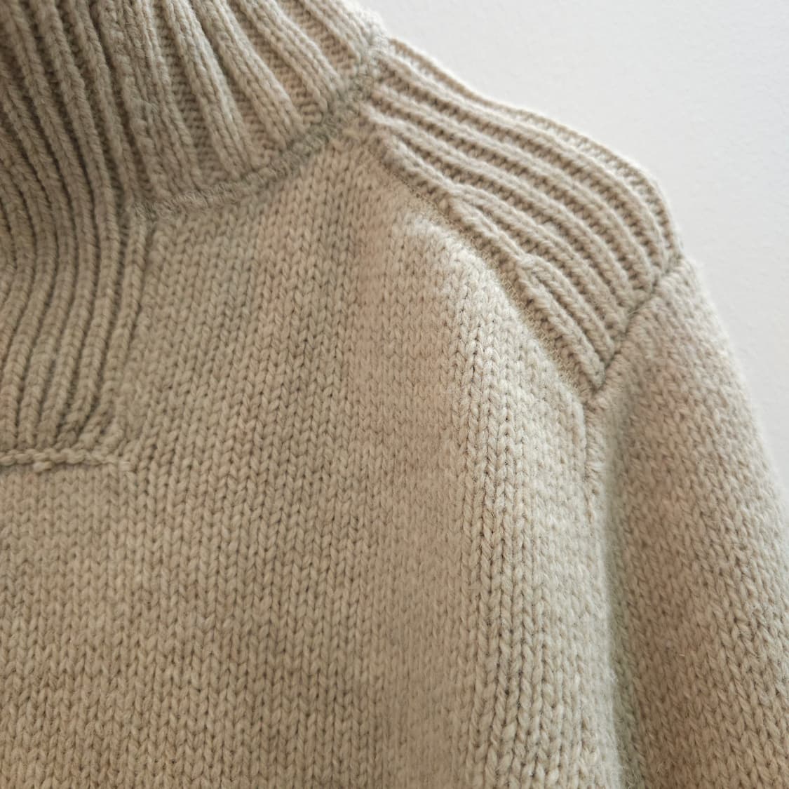 90's 갭 울 하프 집업 니트 상품이미지3