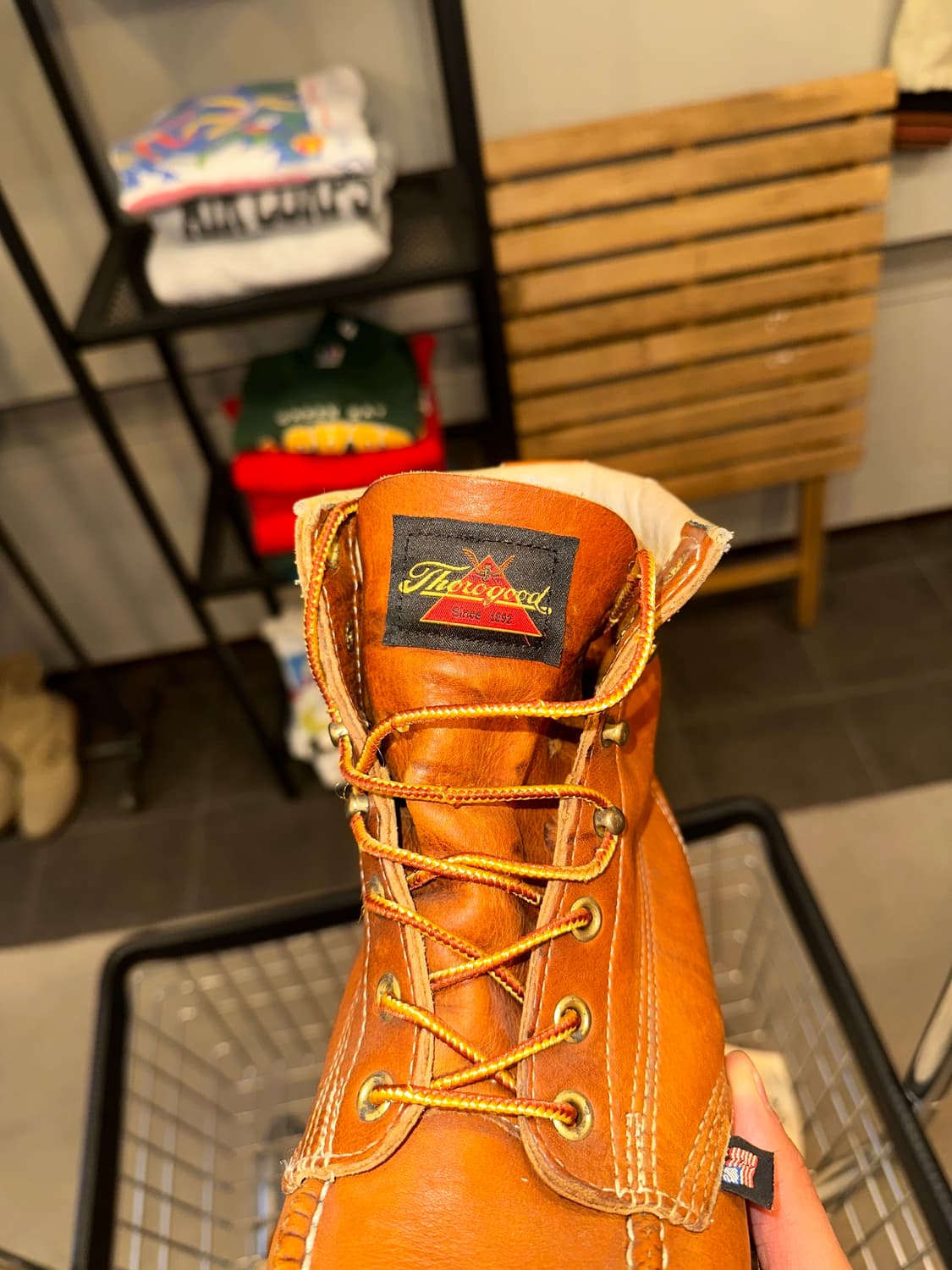 Thorogood USA moc toe leather boots (8D) 상품이미지6