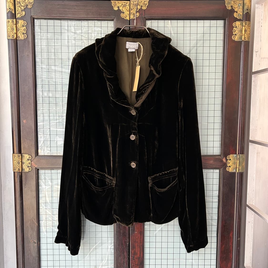 TRANSIT 실크 벨벳 자켓 상품이미지4