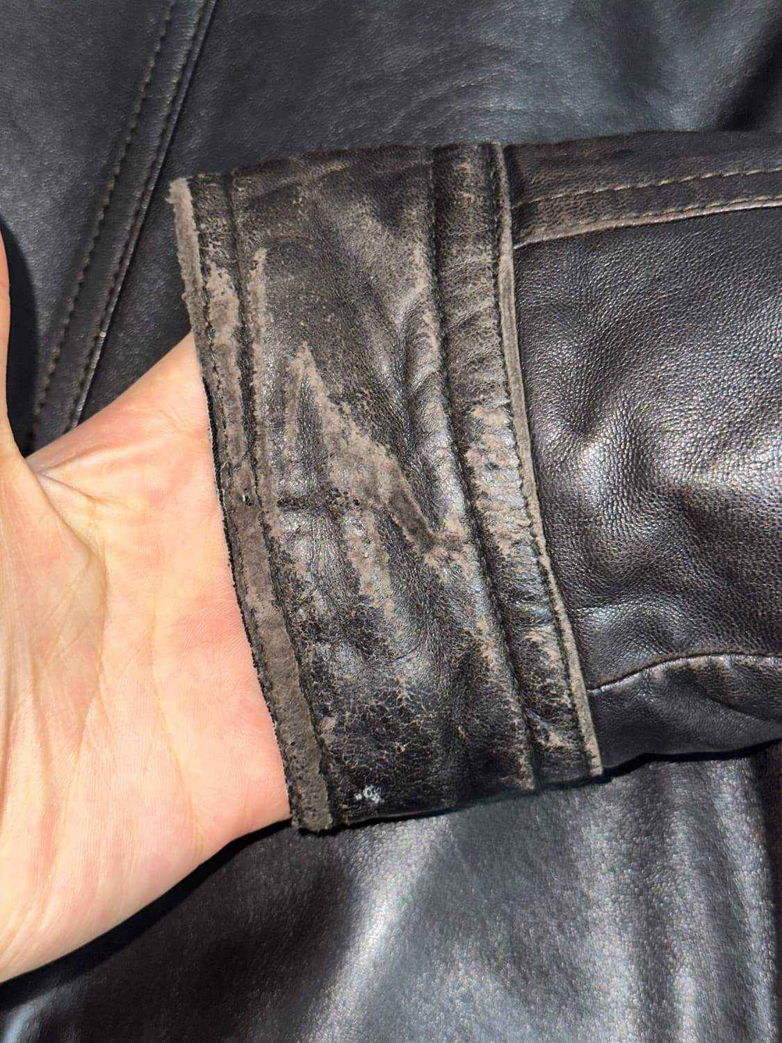 생로랑(Saint Laurent)  빈티지 레더 자켓 leather 상품이미지3