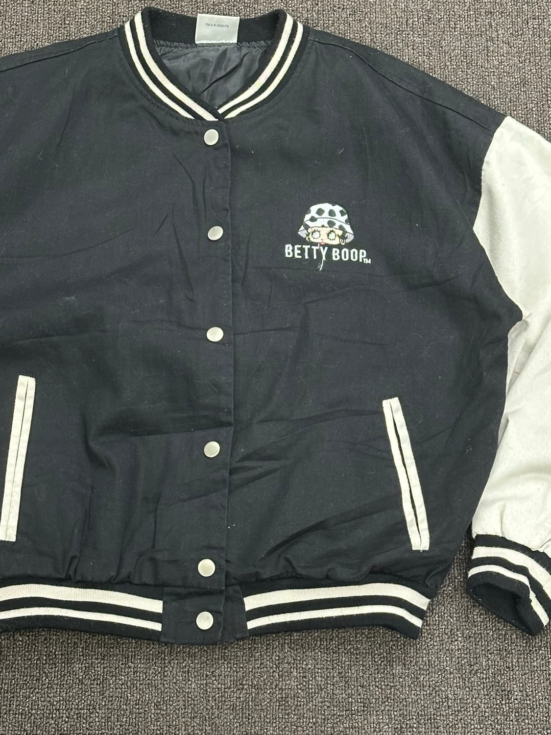 L)Betty Boop 빈티지 여성 바시티 자켓 상품이미지3