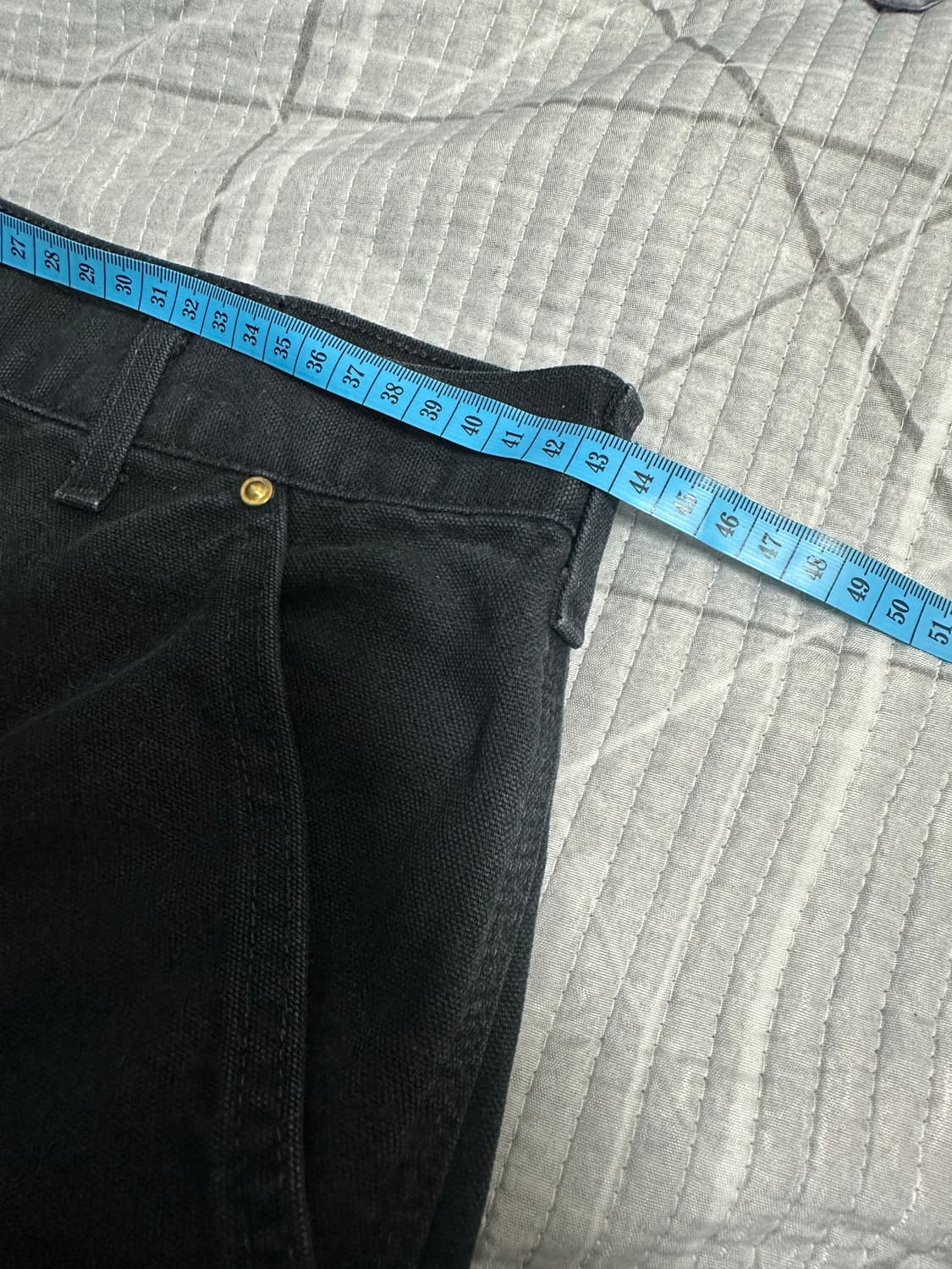 칼하트 B01 더블니 워크 팬츠 34x32 블랙 상품이미지6