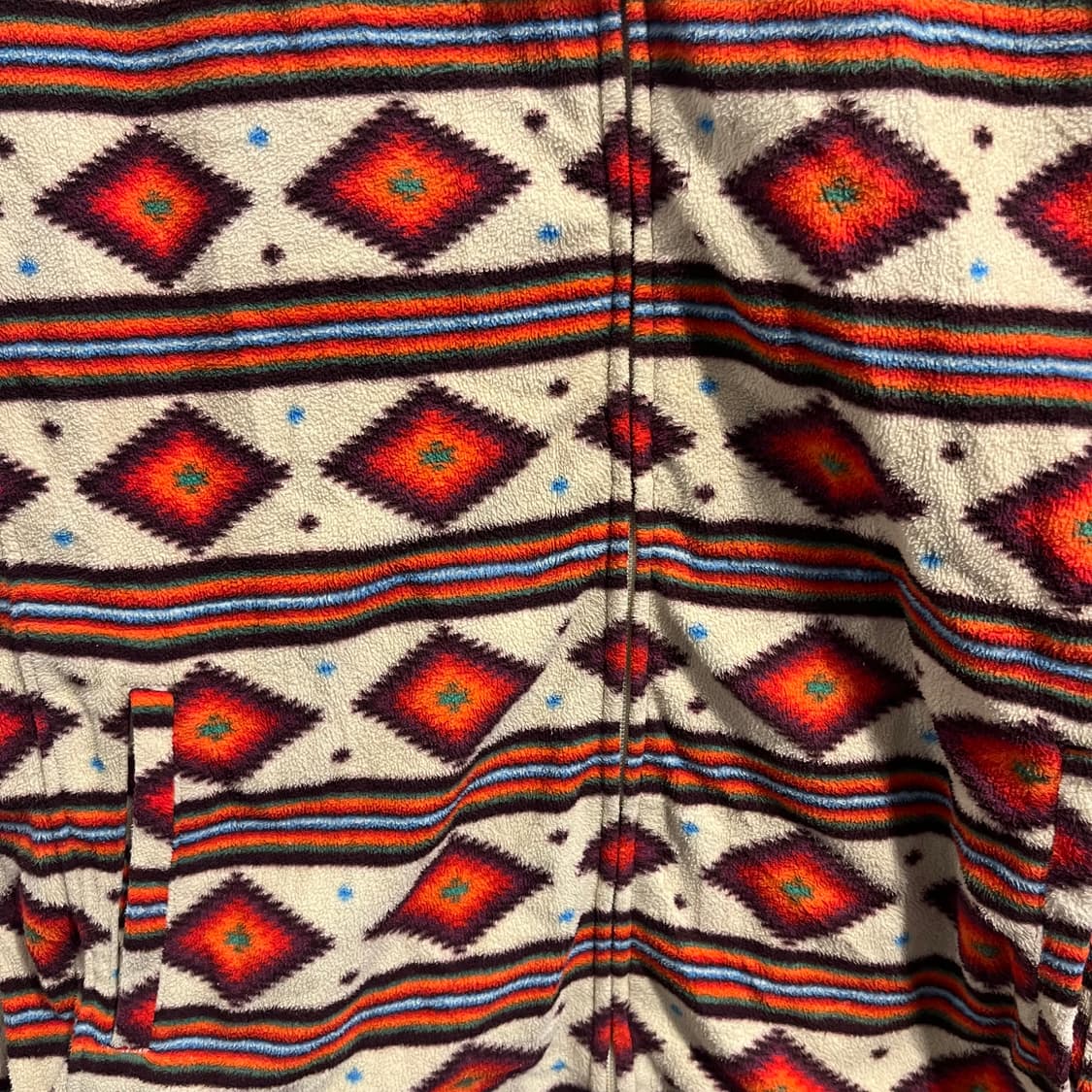 Topvalu 패턴 울 집업 후리스 자켓 상품이미지4