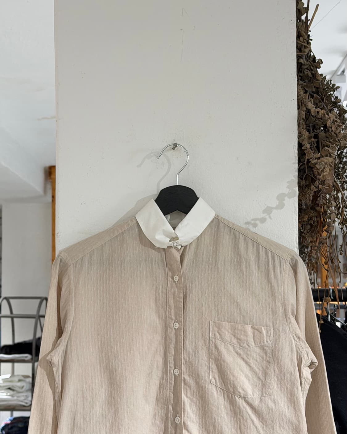 디올 무슈 베이지 코튼 3/4 슬리브 셔츠 상품이미지4