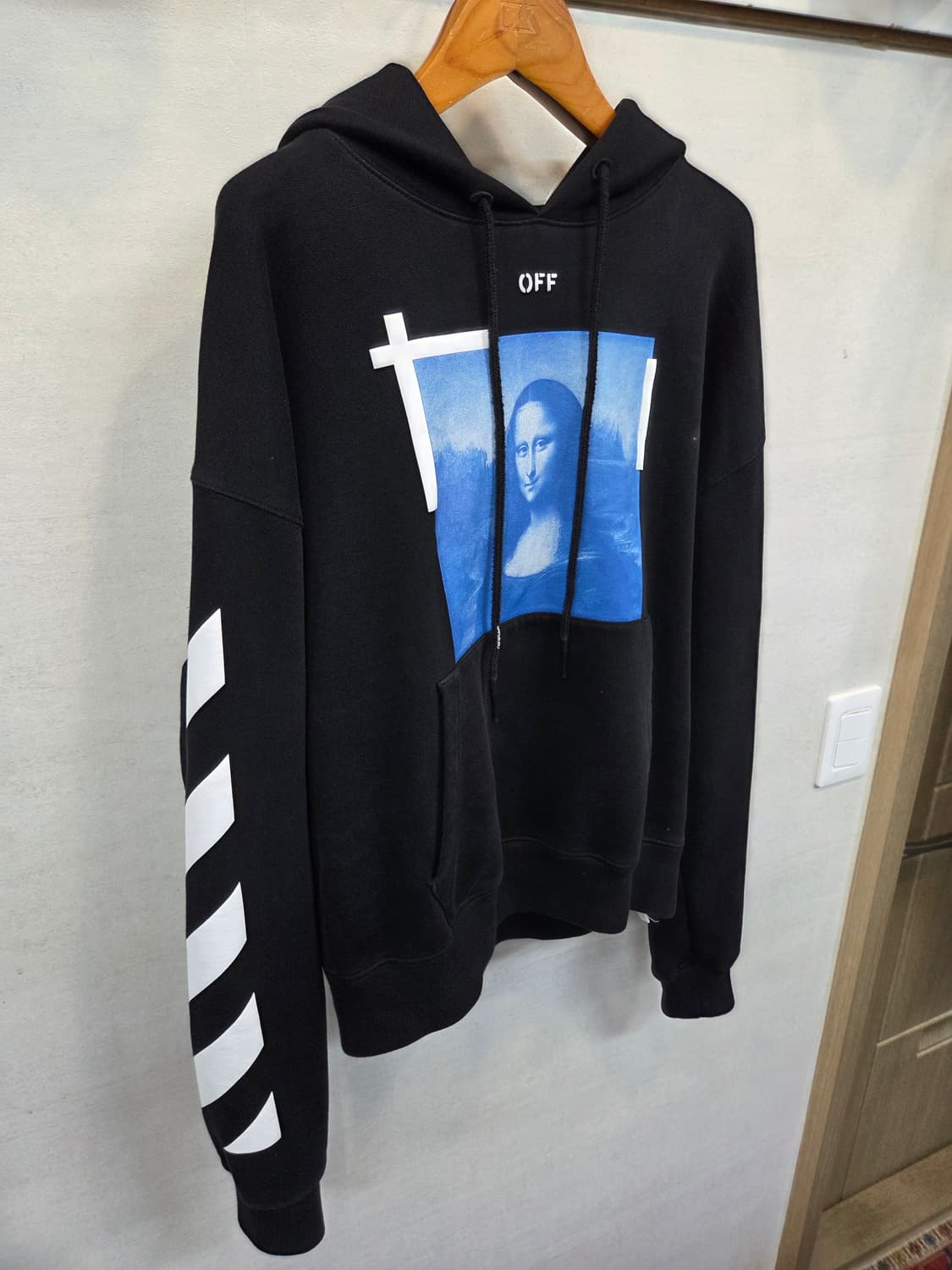 오프화이트 모나리자 기모 후드티 sp 상품이미지8