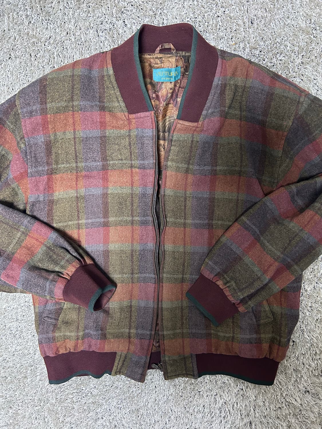 VENTURA 체크 자켓 사이즈105 상품이미지1