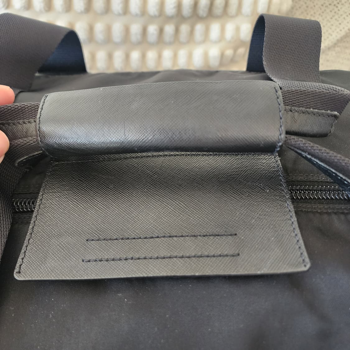 프라다 테스토 나일론 사피아노 레더 반둘리에 보스턴백 여행가방 V70 상품이미지9